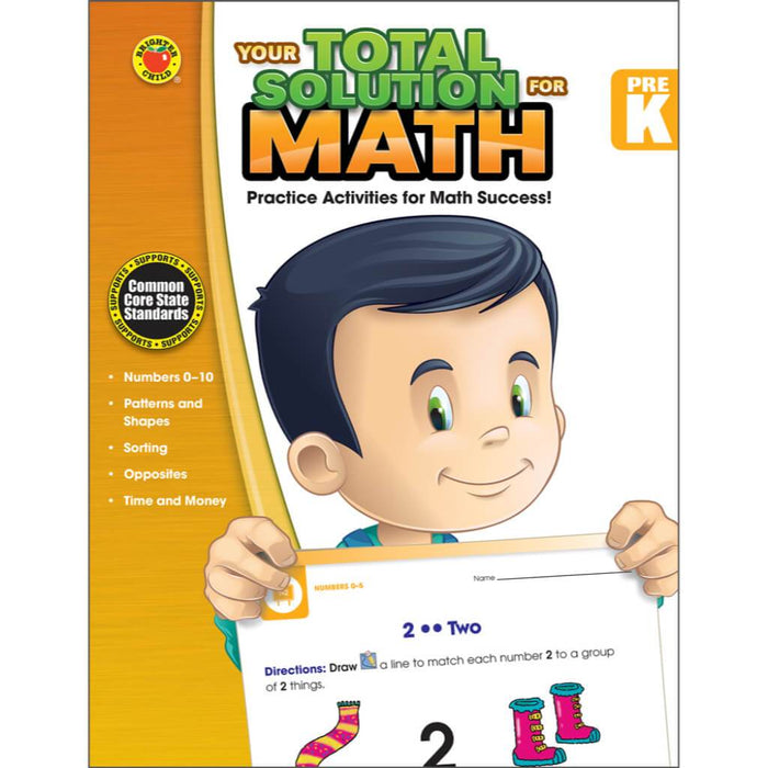 Your Total Solution Math Workbook Grade Pk 