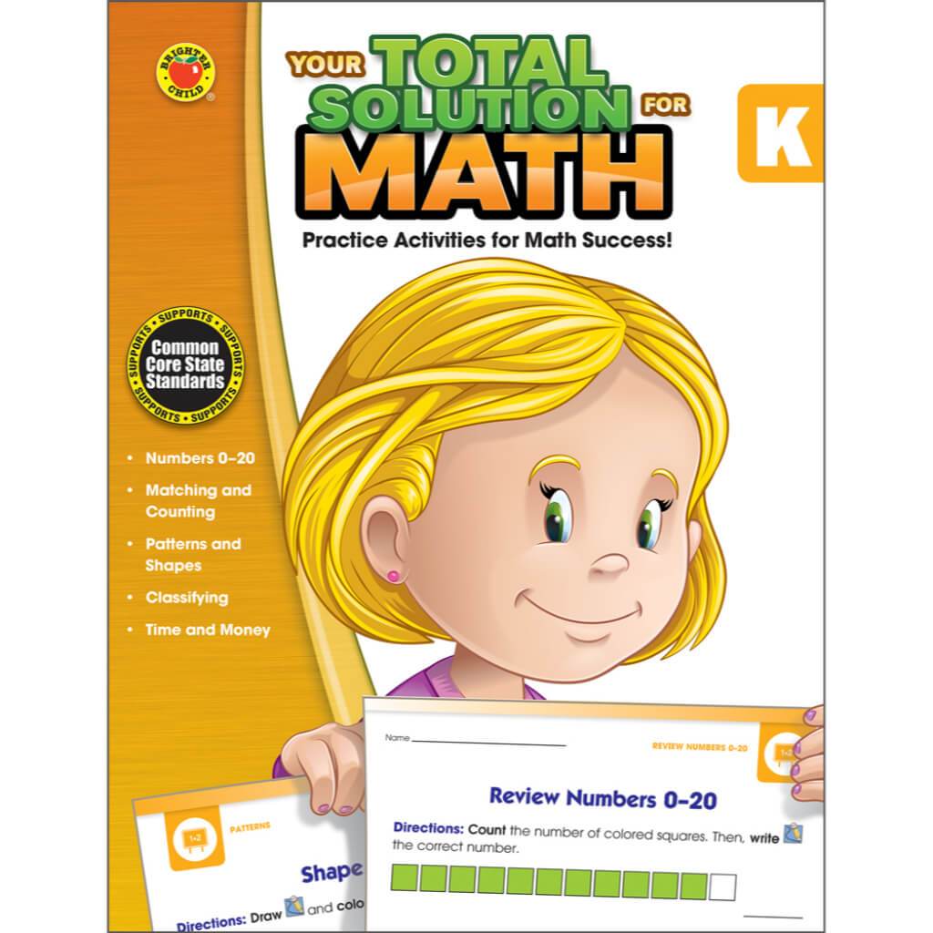 Your Total Solution Math Workbook Grade K 