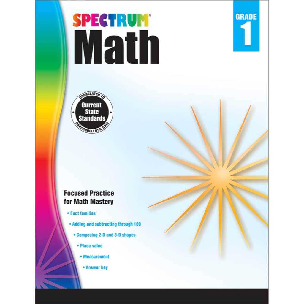 Spectrum Math Workbook Grade 1