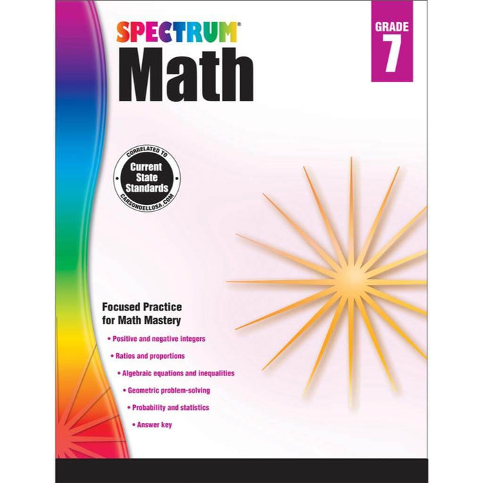 Spectrum Math Workbook Grade 7 