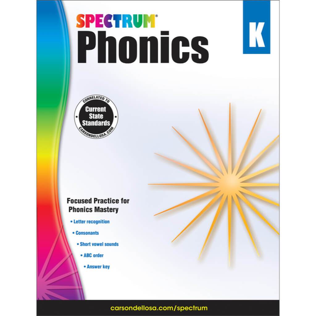 Spectrum Phonics Workbook Grade K 