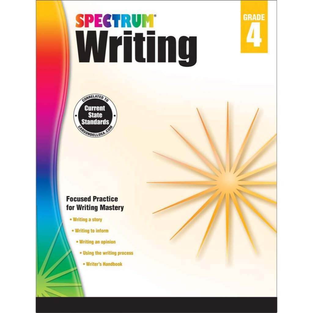 Spectrum Writing Workbook Grade 4 