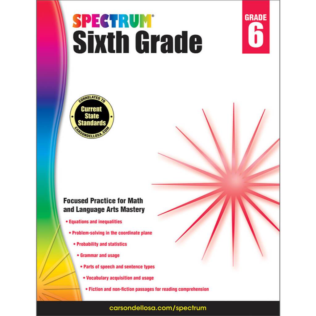Spectrum Grade Specific Workbook Grade 6 