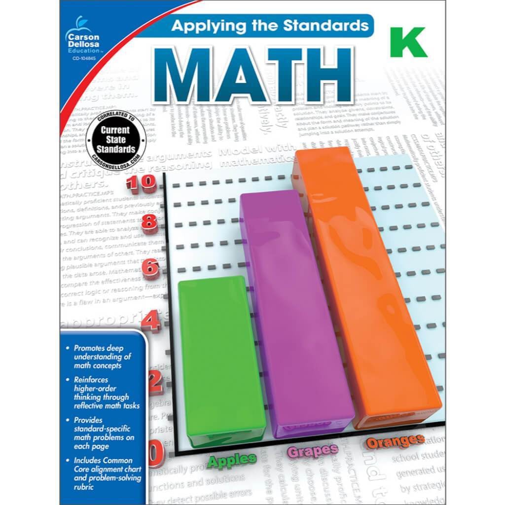 Apply The Standards Math Workbook Grade K 