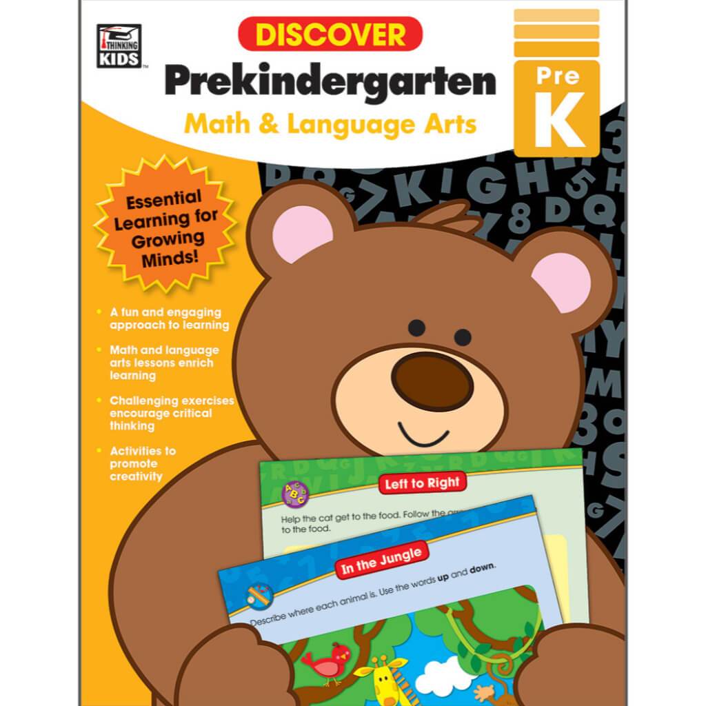 Discover Pre Kindergarten Workbook Grade Preschool 