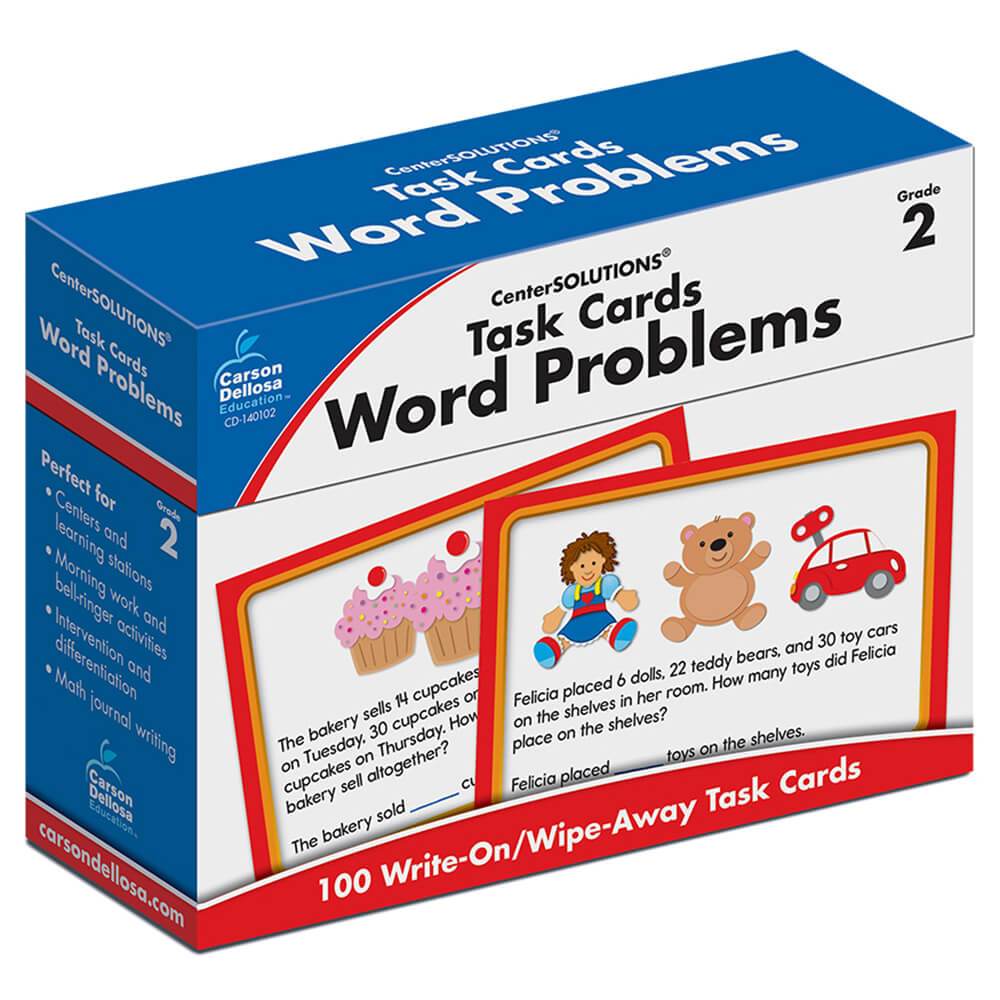 Task Cards Word Problems Learning Cards Gr.2