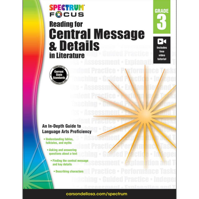 Spectrum Central Message & Details In Literature Workbook 