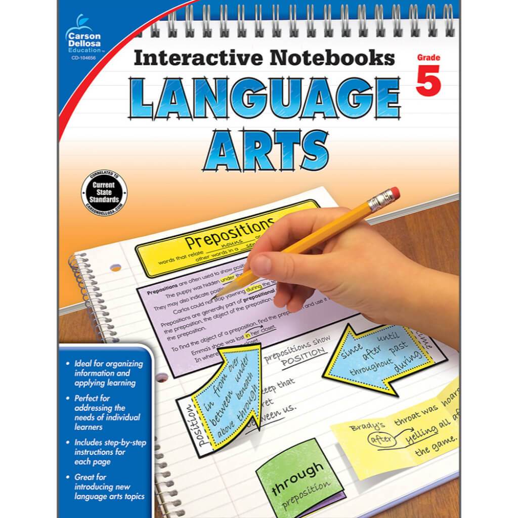 Interactive Notebooks: Language Arts Resource Book Grade 5 