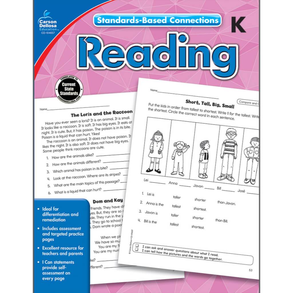 Standards-Based Connections: Reading Workbook Grade K 