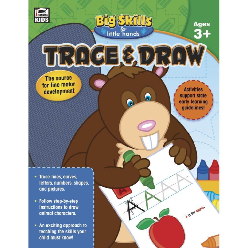 Trace &amp; Draw Workbook Grade Preschool-K 