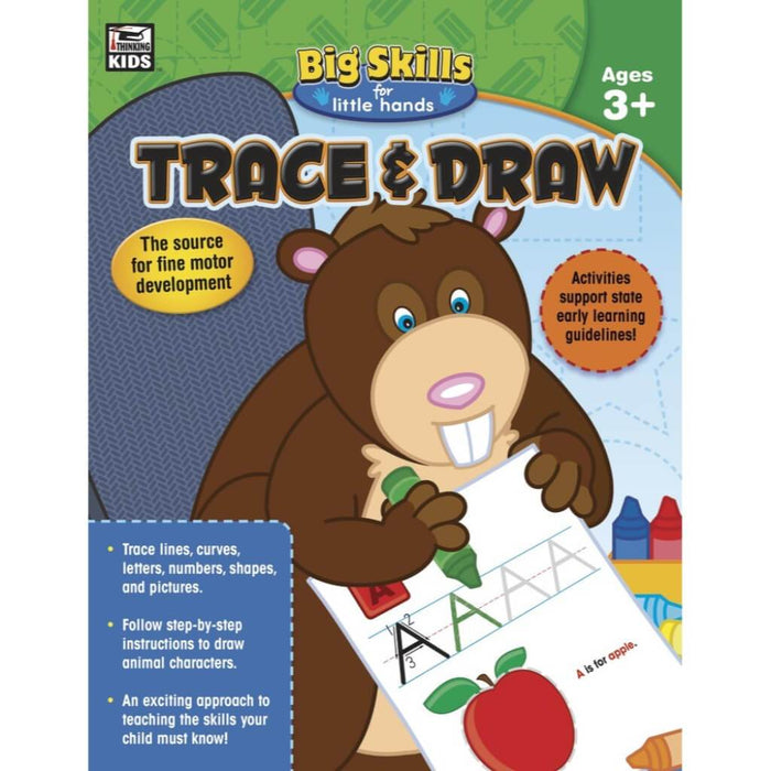Trace & Draw Workbook Grade Preschool-K 
