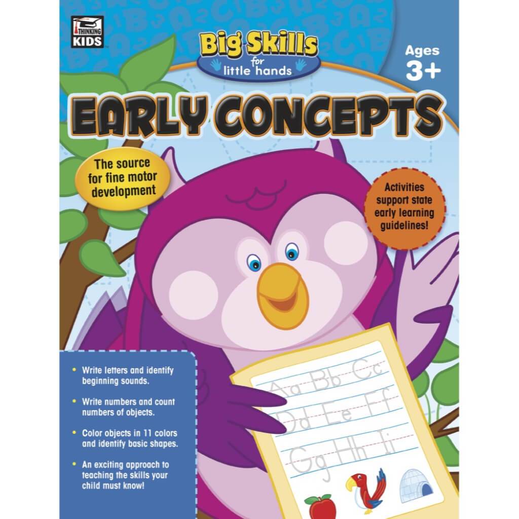 Early Concepts Workbook Grade Preschool-Kinder 