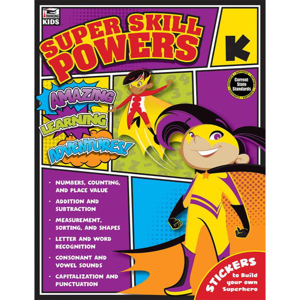 Super Skill Powers Workbook Grade K 