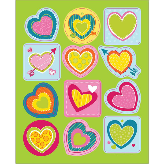 Bright Hearts Shape Stickers 