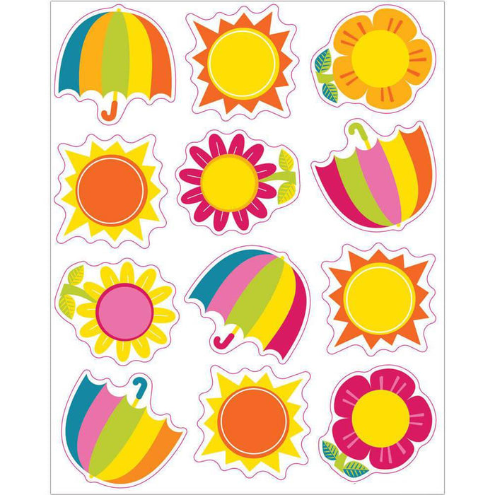 Spring Showers & Sun Shape Stickers 