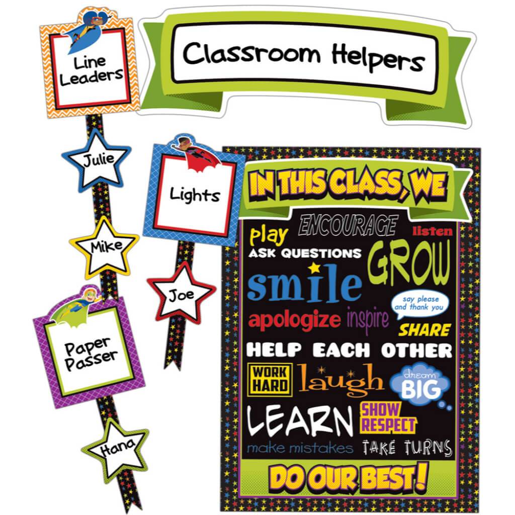 Super Power Classroom Management Bulletin Board Set 