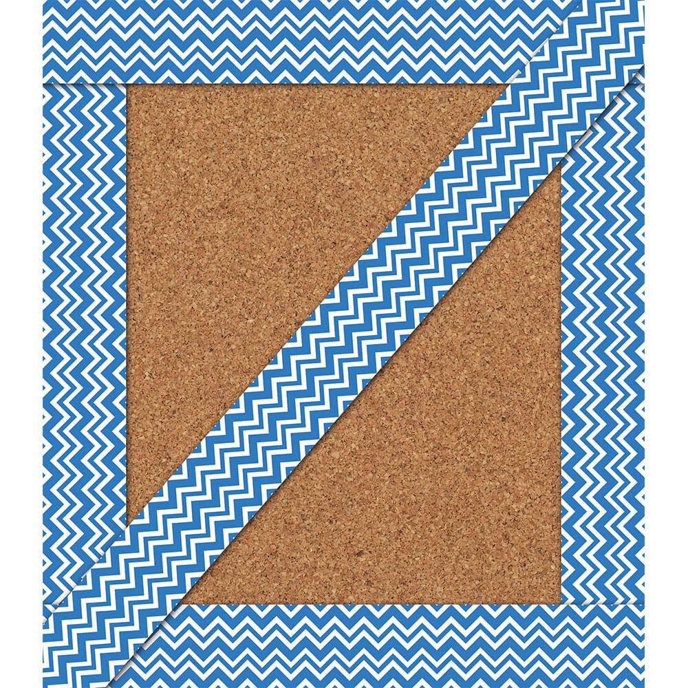 Super Power Blue Chevron Straight Borders 