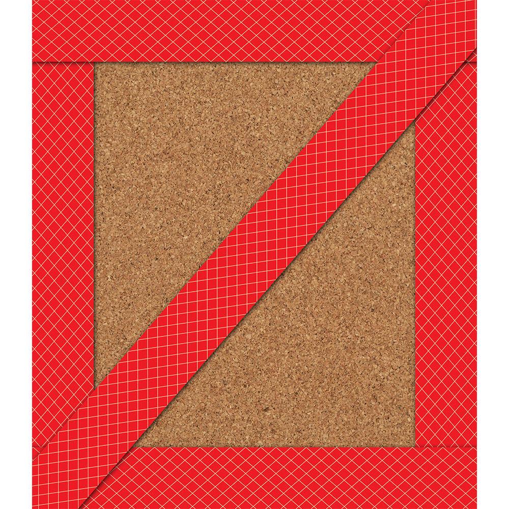 Super Power Red Lattice Straight Borders 