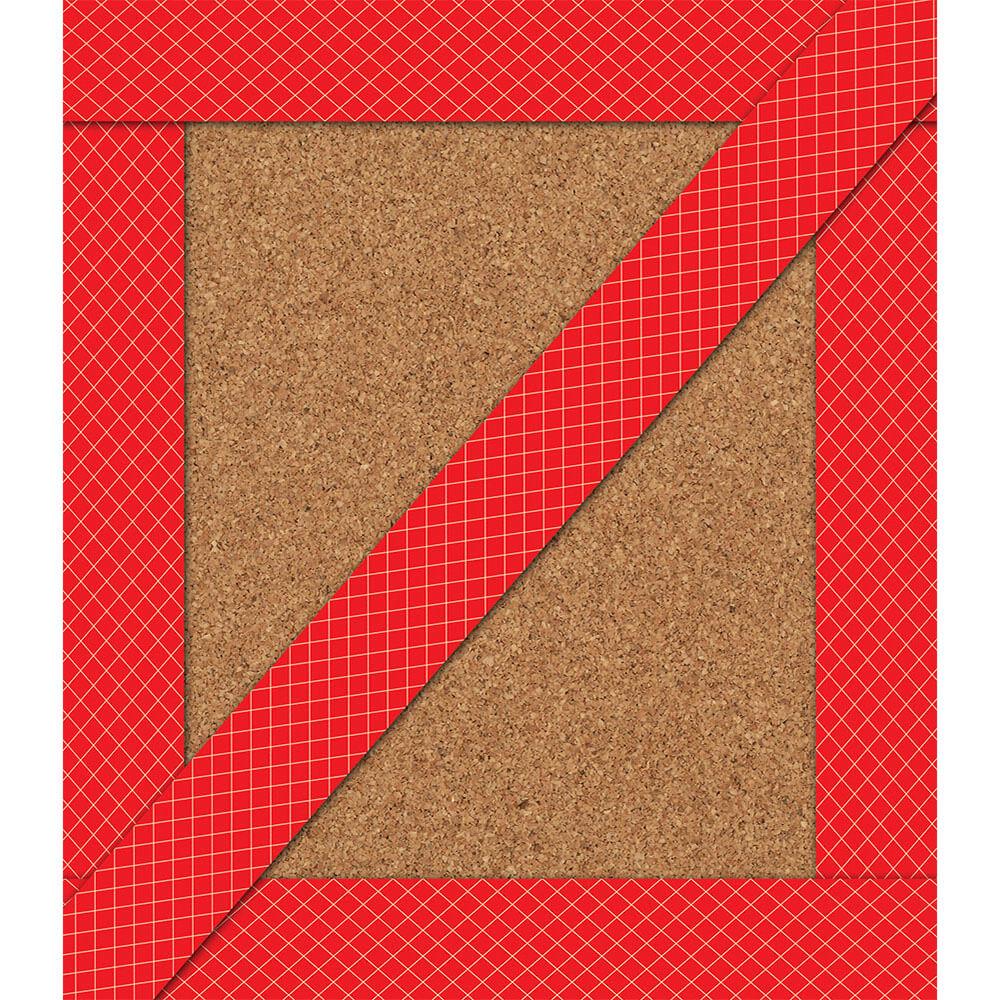 Super Power Red Lattice Straight Borders 