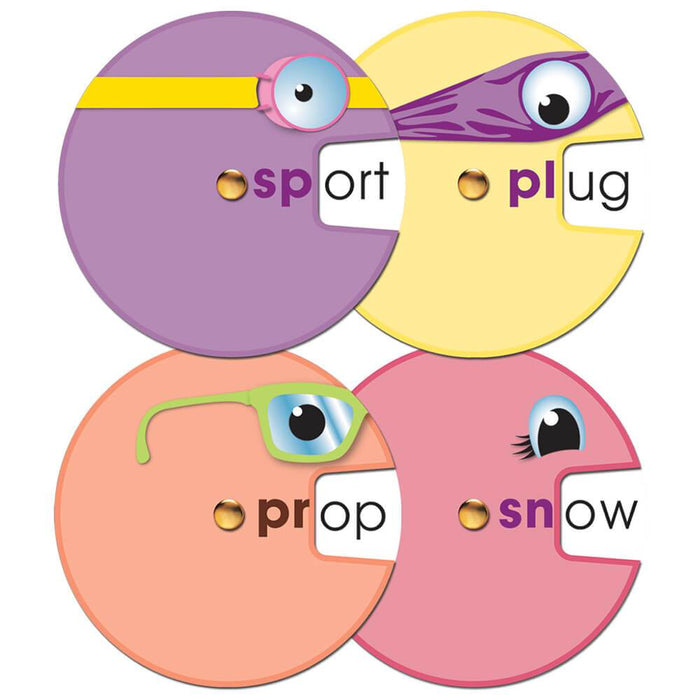 Word Wheels Beginning Blends Curriculum Cut Outs 