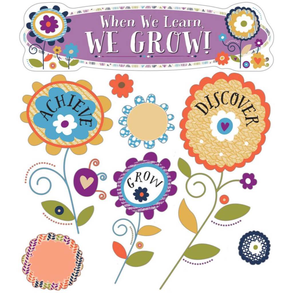 You Nique When We Learn, We Grow! Mini Bulletin Board Set 