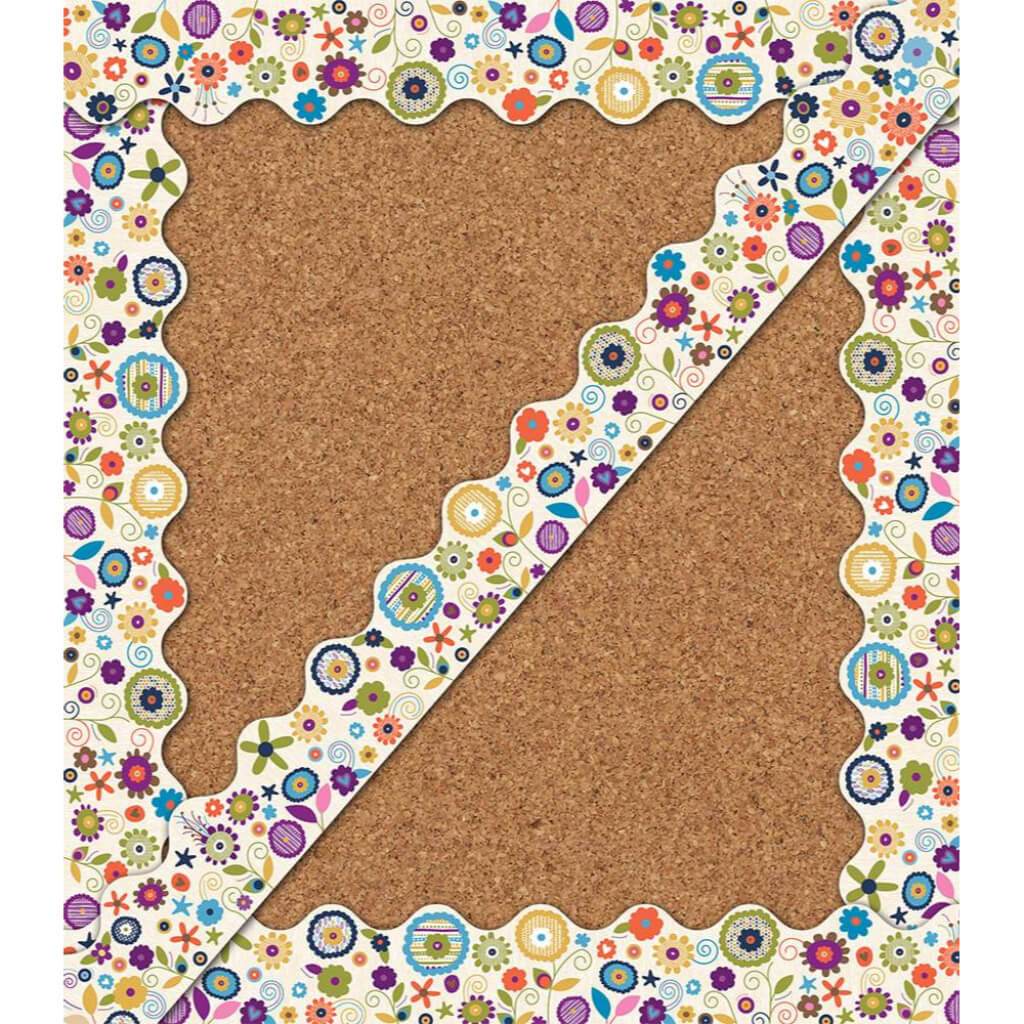 You Nique Flowers Scalloped Borders 