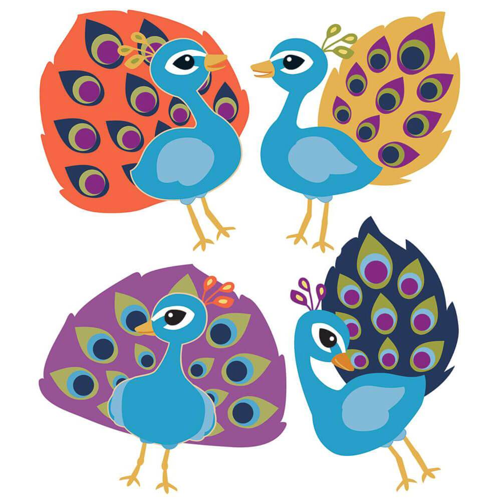 You Nique Peacocks Cut Outs 