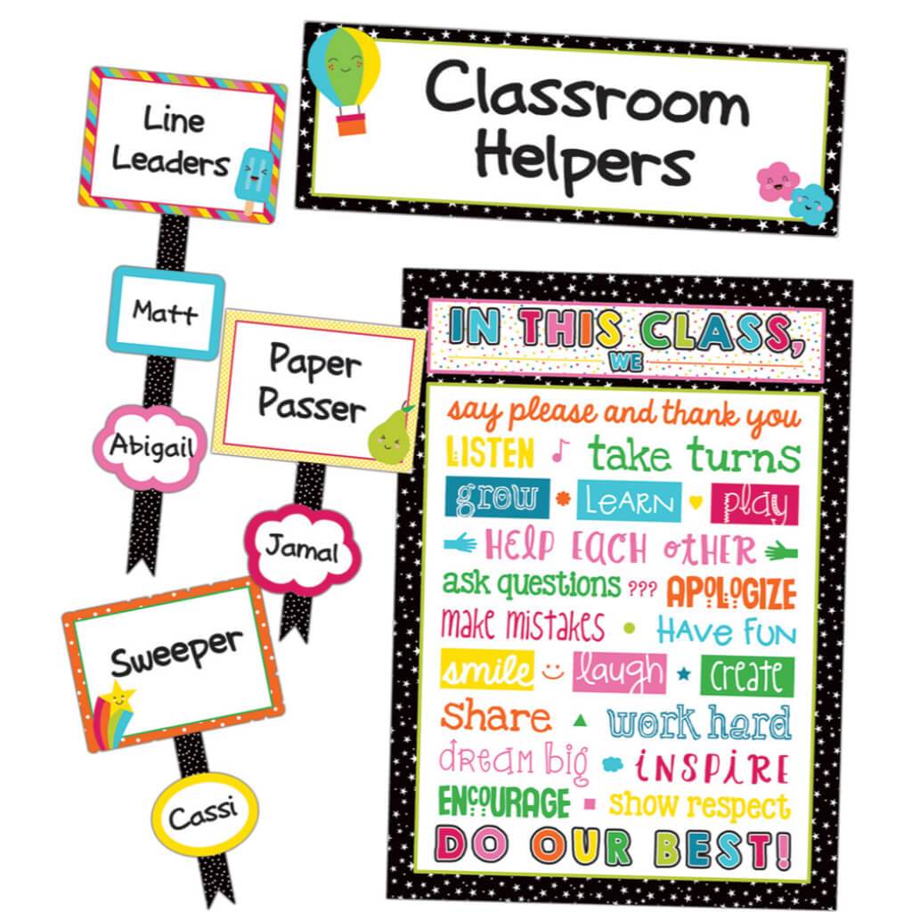 School Pop Classroom Management Bulletin Board Set 