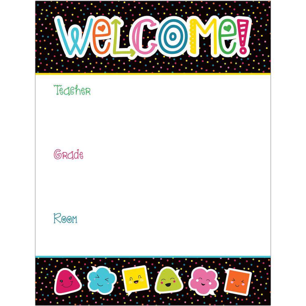 School Pop Welcome Chart 