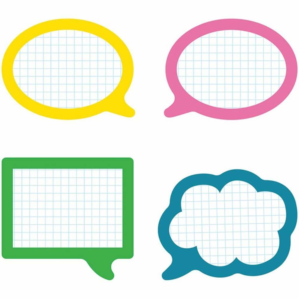 School Pop Speech Bubbles Cut-Outs