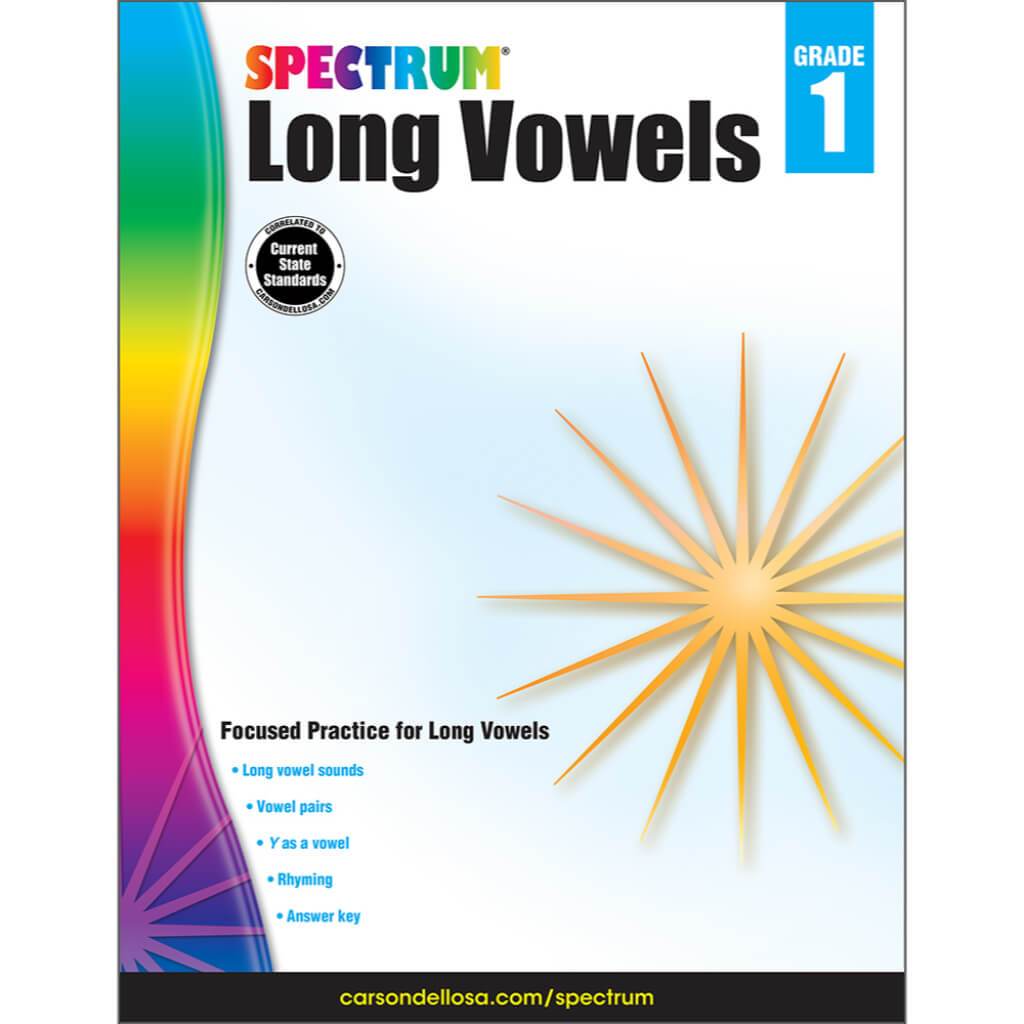 Spectrum Long Vowels Workbook Grade 1 