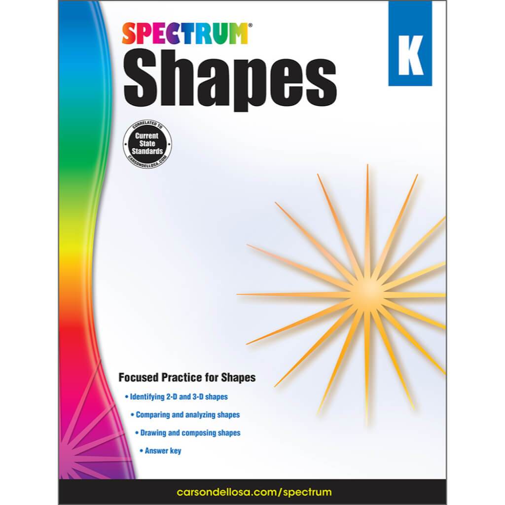Spectrum Shapes Workbook Grade K 