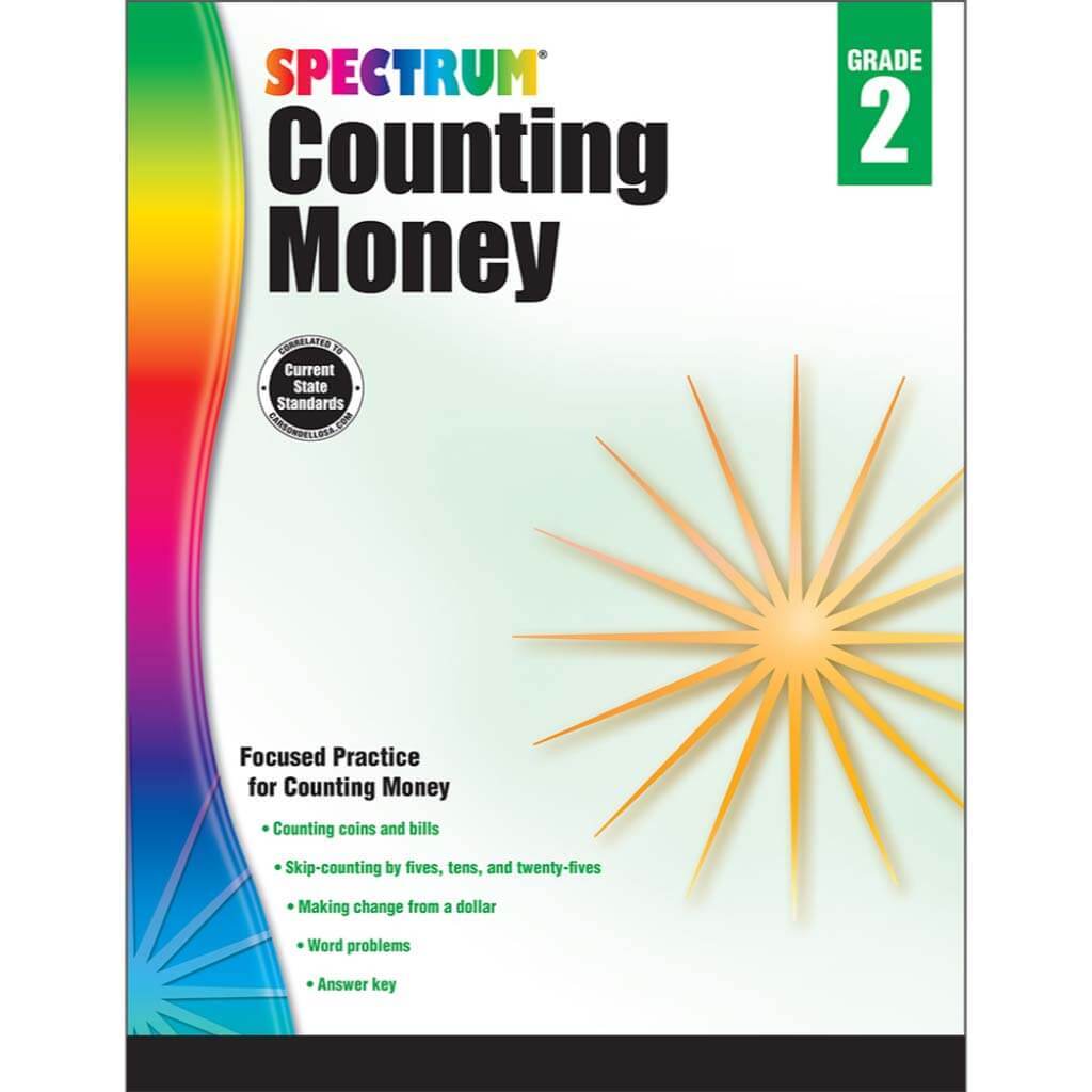Spectrum Counting Money Workbook Grade 2 