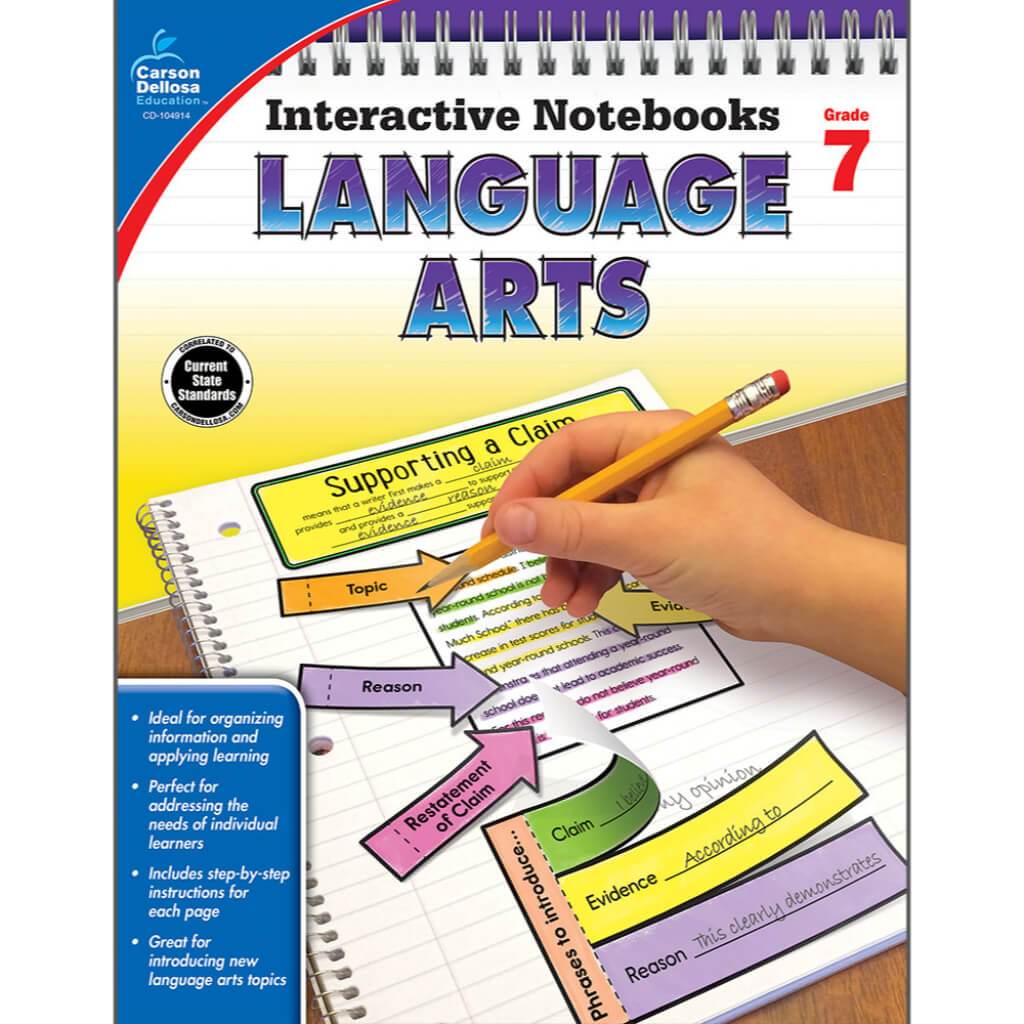 Interactive Notebooks: Language Arts Resource Book Grade 7 