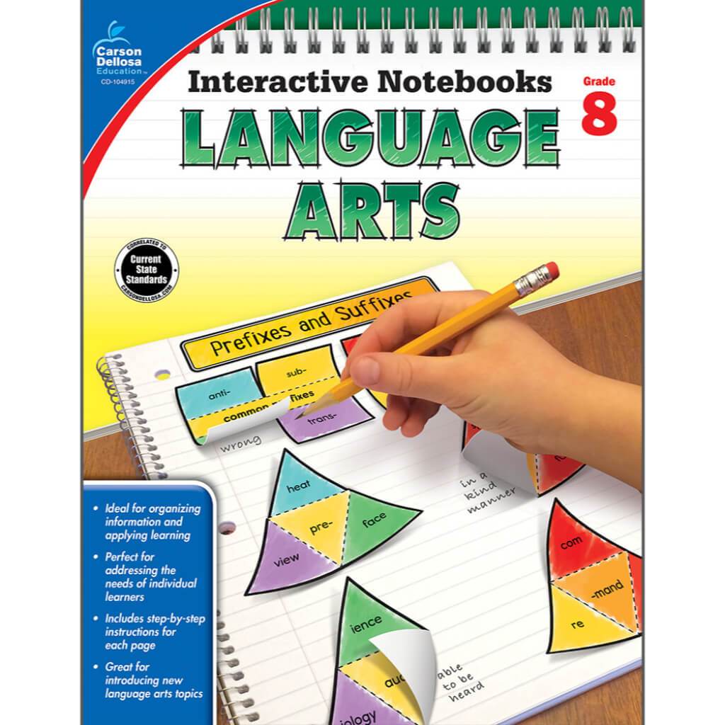 Interactive Notebooks: Language Arts Resource Book Grade 8 