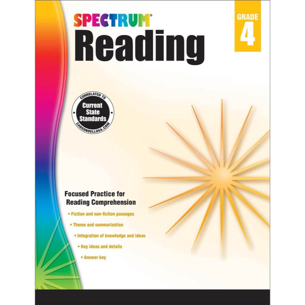 Spectrum Reading Workbook Grade 4 