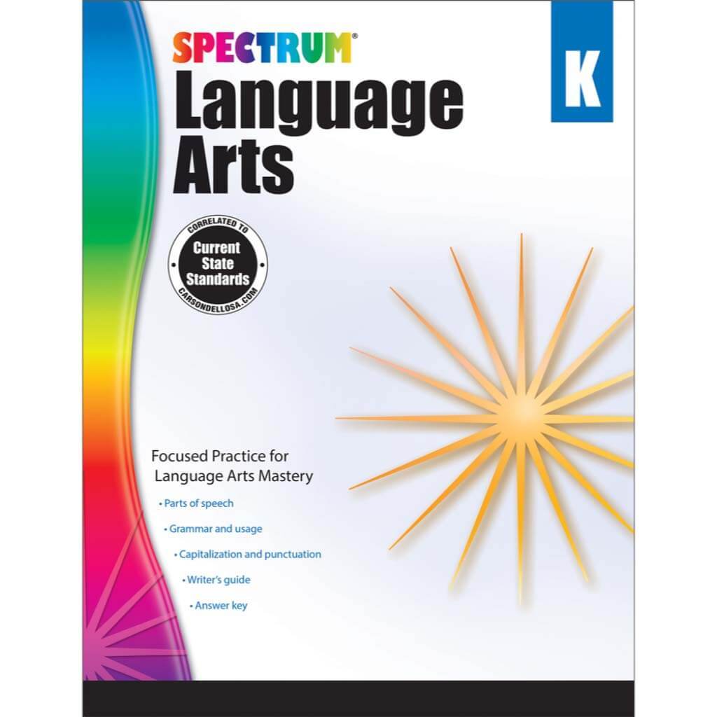 Spectrum Language Arts Workbook Grade K 