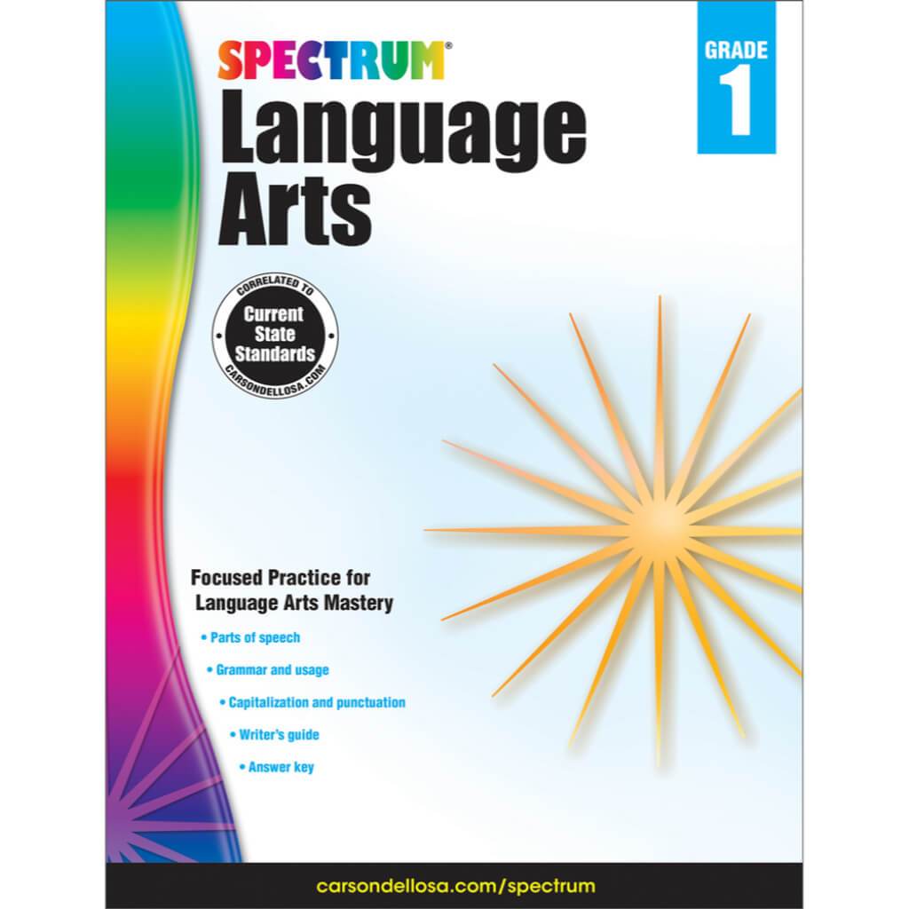 Spectrum Language Arts Bk Workbook Grade 1 