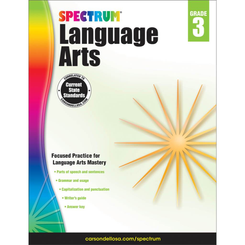 Spectrum Language Arts Bk Workbook Grade 3 