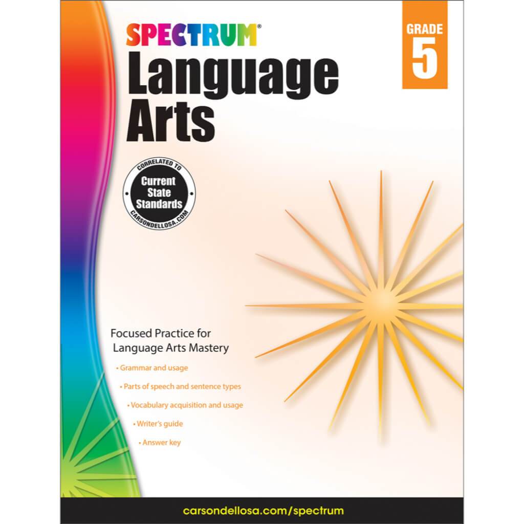 Spectrum Language Arts Workbook Grade 5 