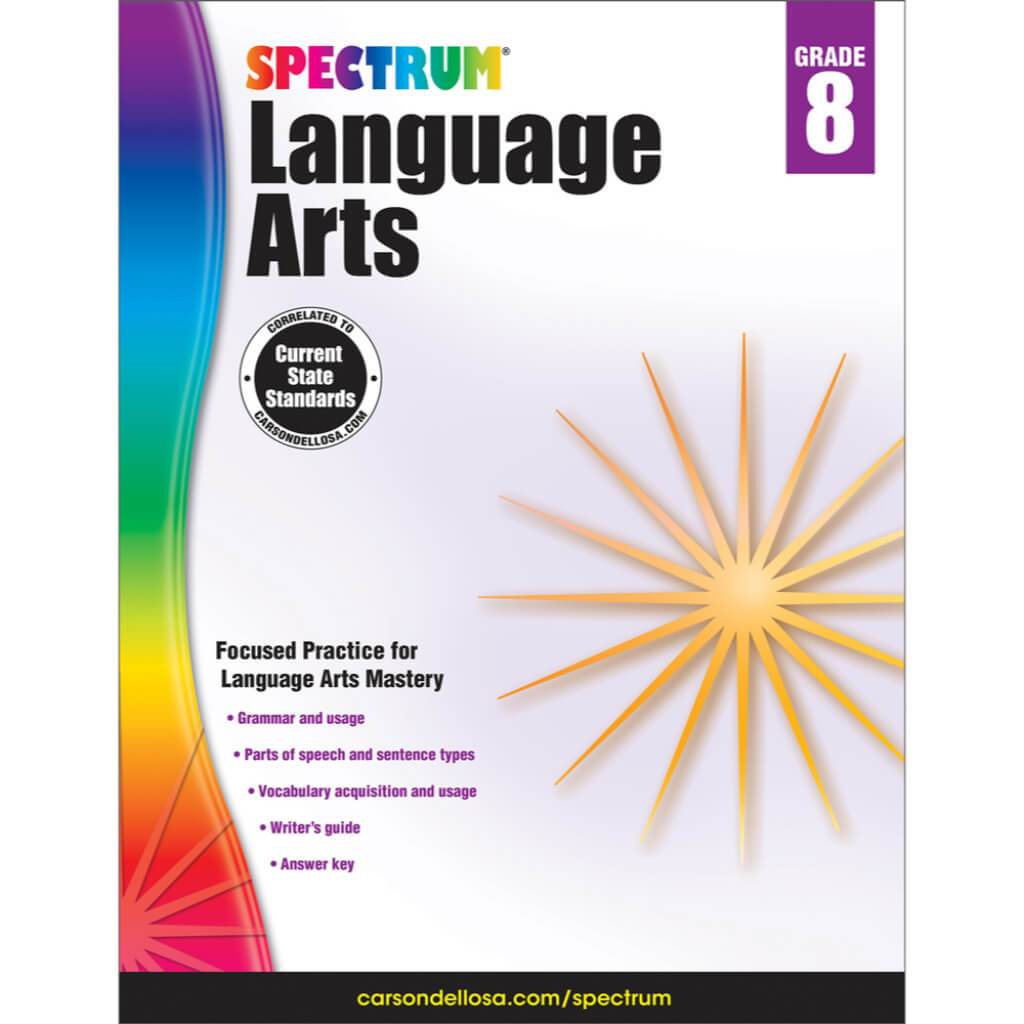 Spectrum Language Arts Workbook Grade 8 