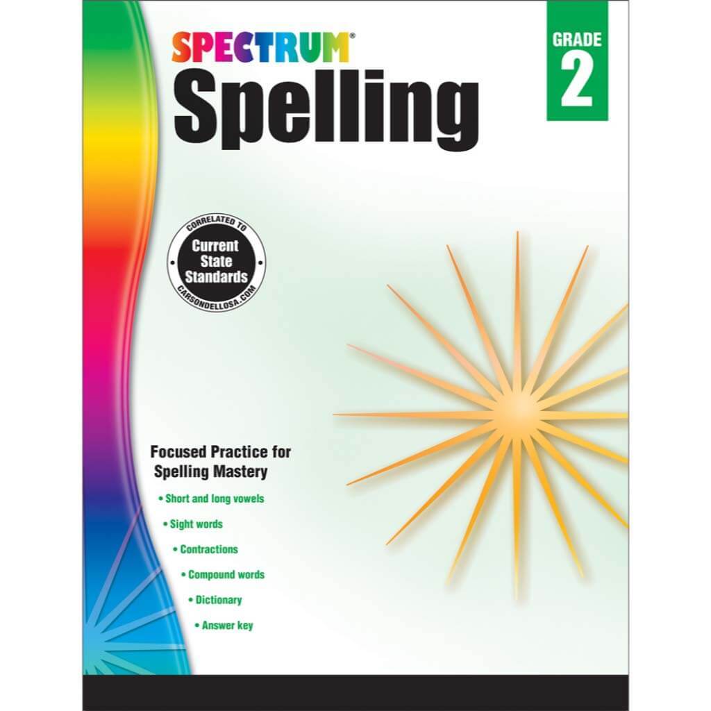 Spectrum Spelling Workbook Grade 2 