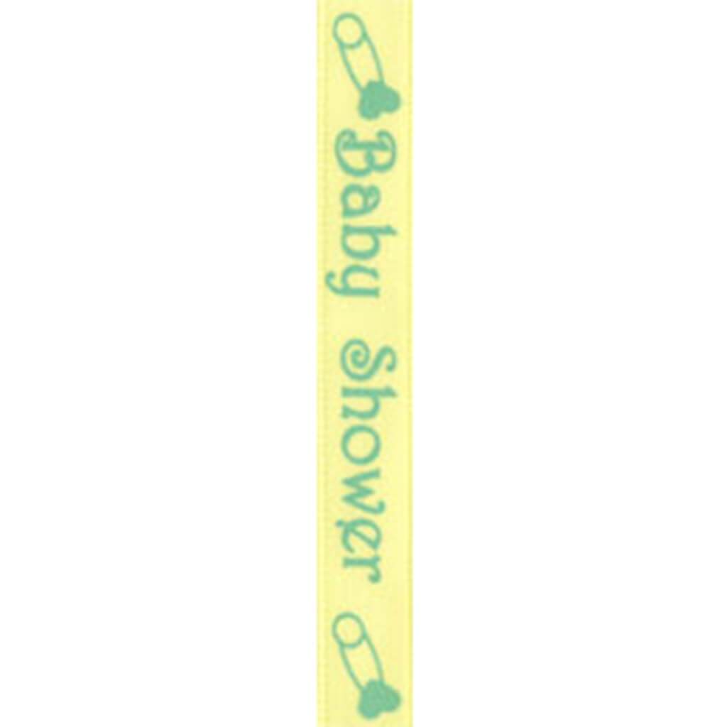 Baby Shower Yellow 3/8in x 5yd