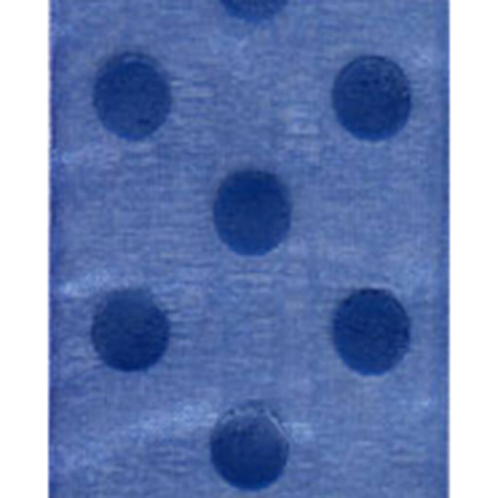 Sheer Dots Blue 1-1/2in x 3yd