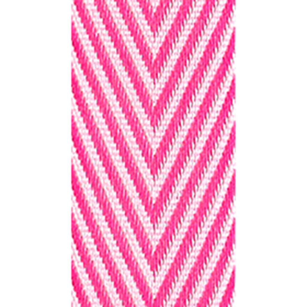 Herringbone 5/8in x 6yd Hot Pink