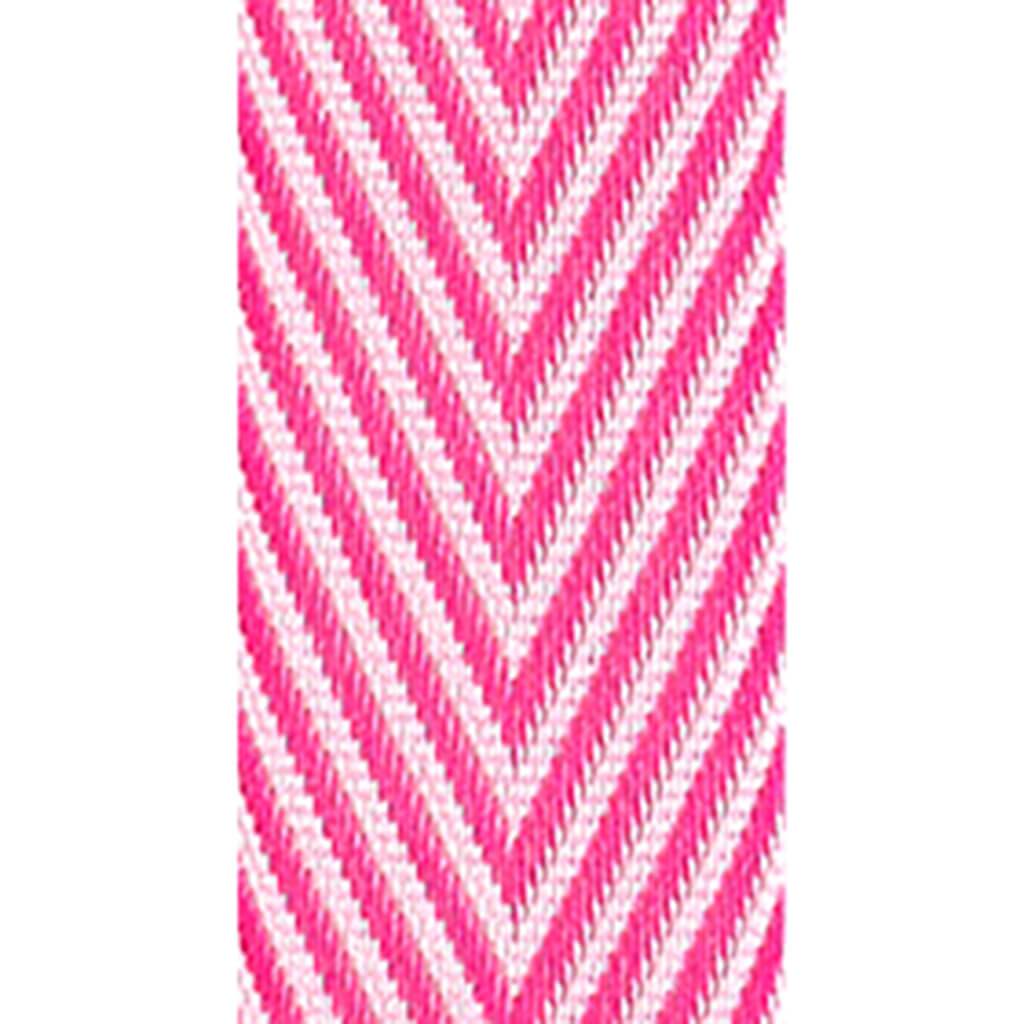 Herringbone 5/8in x 6yd Hot Pink