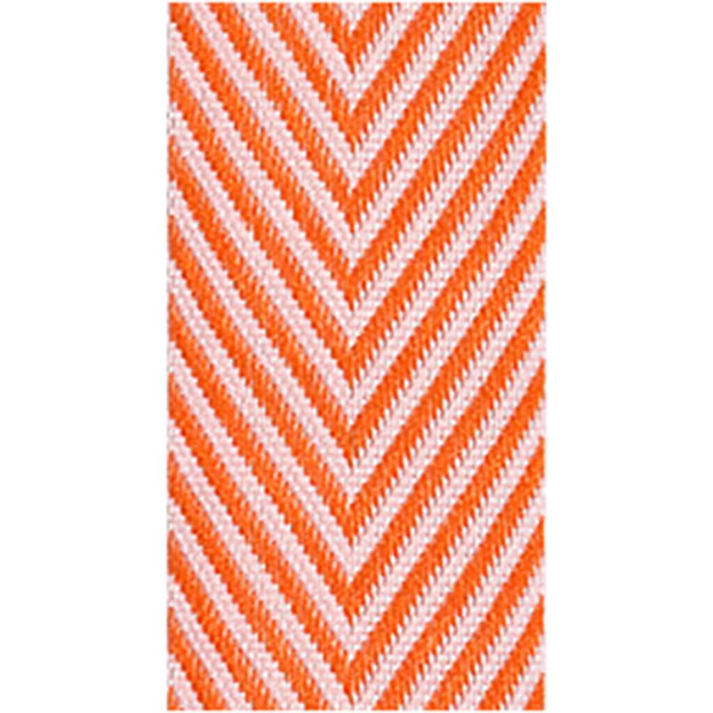 Herringbone 5/8in x 6yd Orange