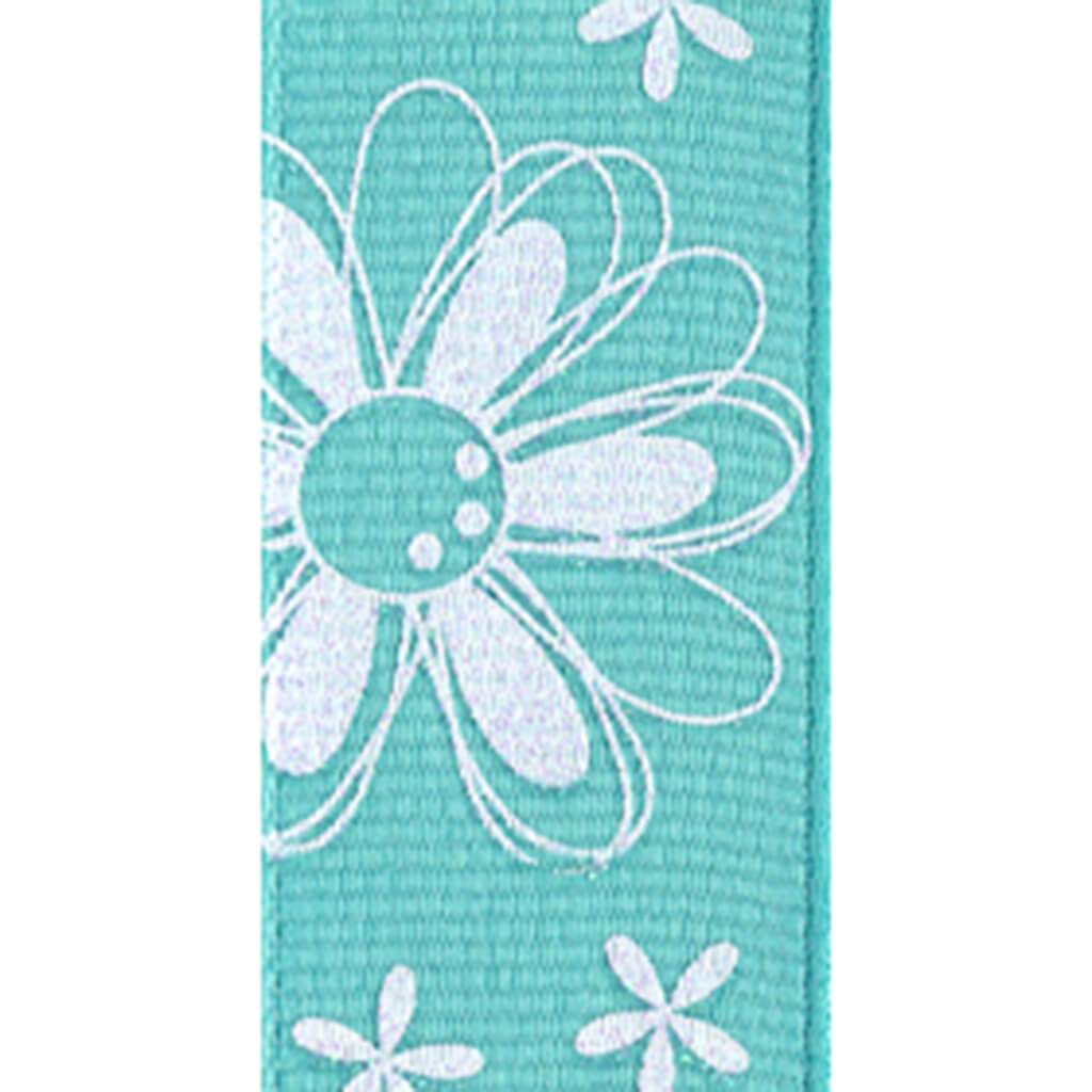 Glitter Daisy 7/8in x 4yd Tiara Blue