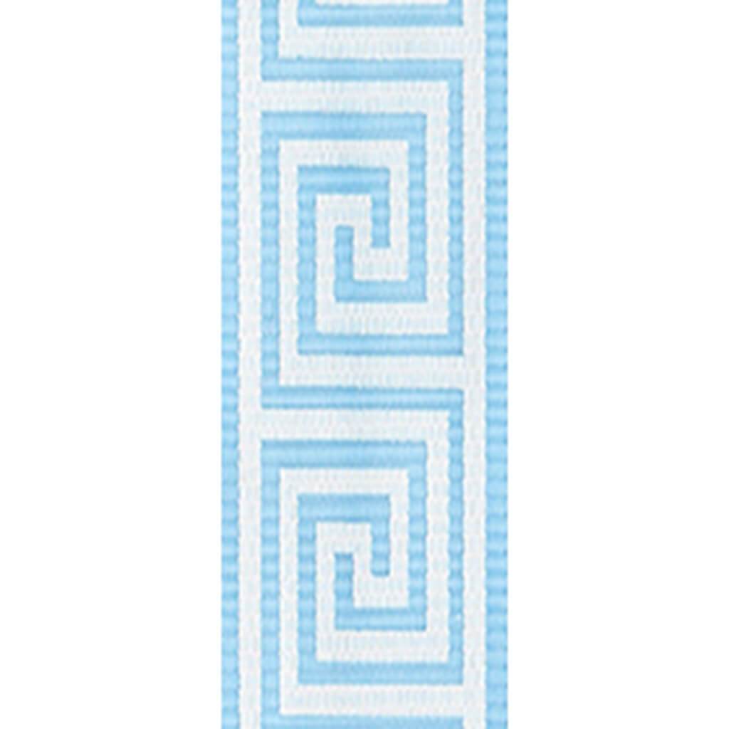 Greek Keys 7/8in x 4yd Light Blue