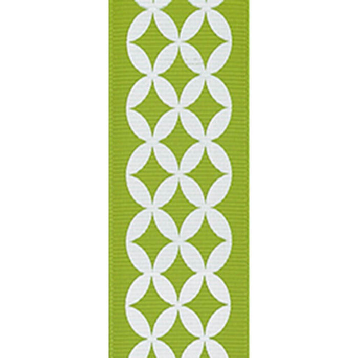 Diamond Lattice 1-1/2in x 3yd Apple Green